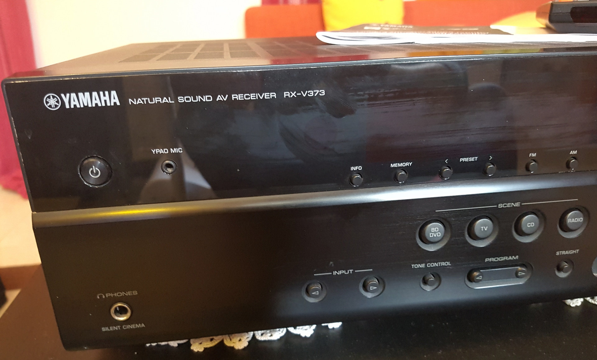 Yamaha RXV373 5.1 4K 3D ARC OSD TrueHD DTSHD MA Black AVsite