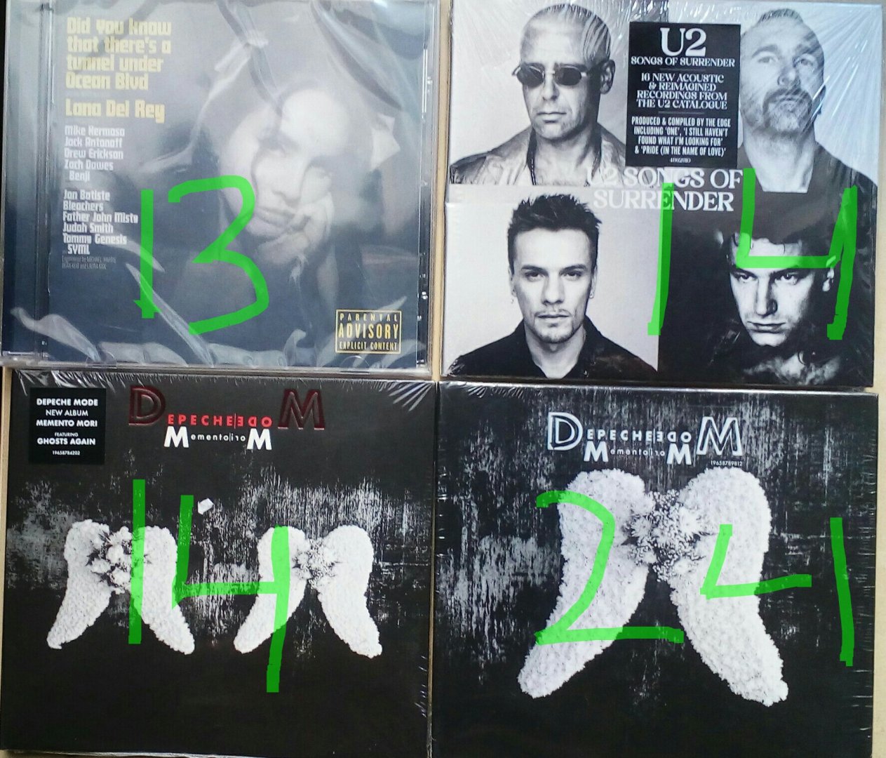 Cds, Depeche Mode, U2, Lana del Rey AVsite