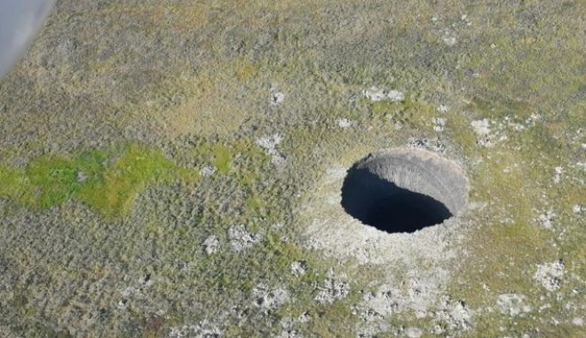 Ο κρατήρας που ανακαλύφθηκε τον Αύγουστο του 2020 στη Σιβηρία